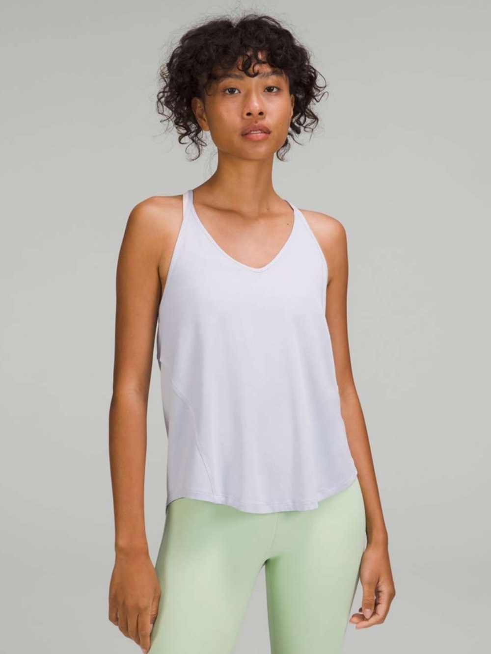 Lululemon Tie Back Lightweight Yoga Tank Top - Linen Blue